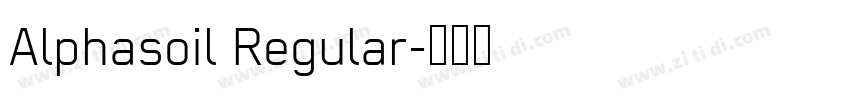 Alphasoil Regular字体转换